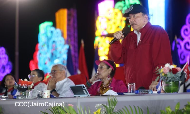 Daniel Ortega presidente de nicaragua en asamblea